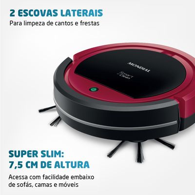 Robô Aspirador de Pó Smart Clean RB-07 Bivolt