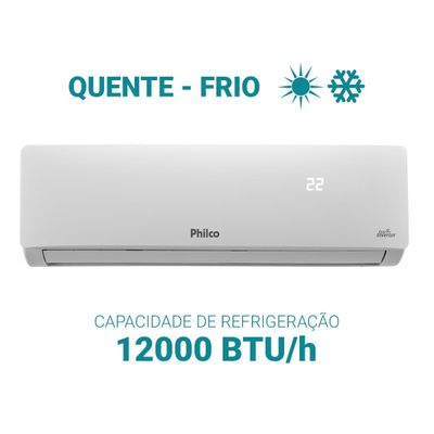 Ar-Condicionado Split 12000 BTUs Philco Quente/Frio PAC12QC 220V