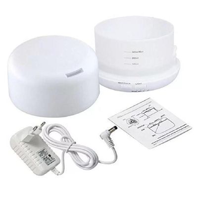 Difusor Aromatizador 500ml Com Controle Remoto Led 7 Cores Luminária Temporizador