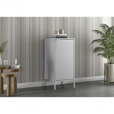 Balcão Alto Multiúso Itatiaia Smart - 1 Porta - Branco Matte