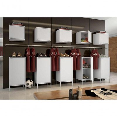 Balcão Alto Multiúso Itatiaia Smart - 1 Porta - Branco Matte