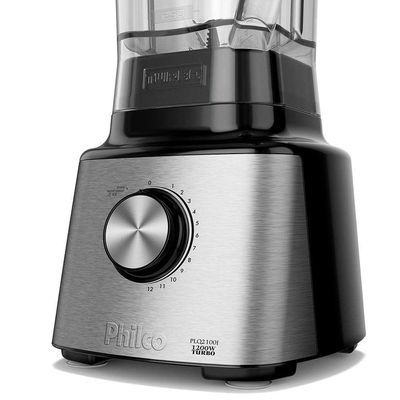 Liquidificador Philco PLQ2100PI Turbo 1400W Preto Inox 110V