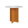 Conjunto Mesa De Jantar Alice Sofia Redonda 4 Cadeiras Freijó Offwhite Linho - Indekes