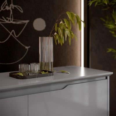 Buffet 2 Portas Flow Cinza