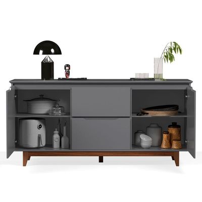 Buffet 2 Portas Flow Cinza