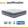 Colchão Casal Probel Molas Ensacadas Euro In 138x188x30cm Guarda Costas Stone Branco-cinza Branco - Cinza