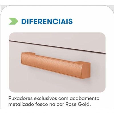 Kit Cozinha Itatiaia Nápoles Kit-120 6 Portas 1 Gaveta Cinamomo Off-White