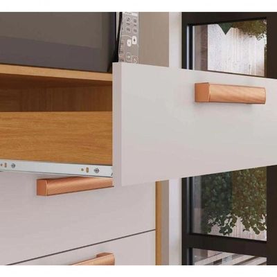 Kit Cozinha Itatiaia Nápoles Kit-120 6 Portas 1 Gaveta Cinamomo Off-White