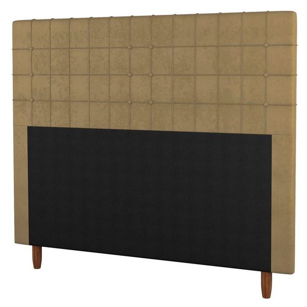 Cabeceira Cama Box Casal King Size Parisis 195Cm Suede Bege Cabeceira Cama Box Casal King Size Parisis 195Cm Suede Bege