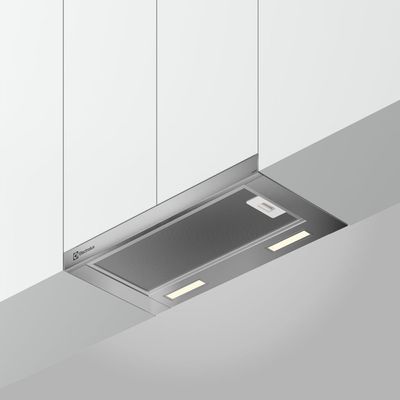 Depurador de Ar Electrolux 60cm Retrátil Inox Efficient com Luz de Led (DE6RS) 220V