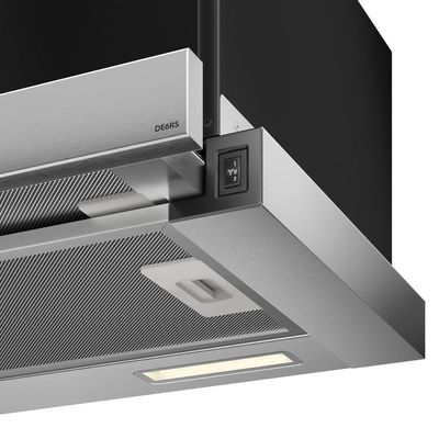 Depurador de Ar Electrolux 60cm Retrátil Inox Efficient com Luz de Led (DE6RS) 220V