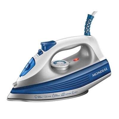 Ferro A Vapor Mondial Base Cerâmica FVN-01-BL l 220V