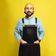Avental Preto Profissional Couro Bar Cafeteria Barbearia 1un