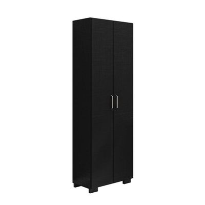 Estante Para Decoração Com 2 Portas Curitiba Preto