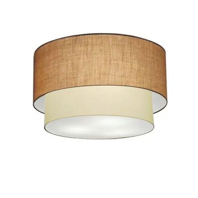 Plafon Para Banheiro Cilíndrico Sb-3045 Cúpula Cor Palha Bege
