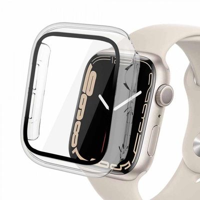 Case para Apple Watch 41MM (Series 7) - Armor - acompanha película integrada na case - Transparente - Gshield