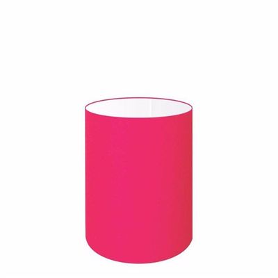 Cúpula Abajur Cilíndrica Cp-7006 ø18x25cm Rosa Pink