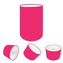 Cúpula Abajur Cilíndrica Cp-7006 ø18x25cm Rosa Pink