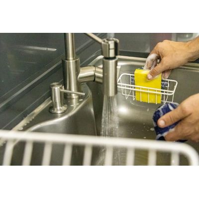 Suporte de Pia para Esponja Branco