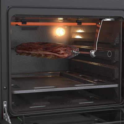 Fogao Elétrico De Embutir 4 Bocas A Gás Gaudi Platinum Vitreo Inox 220v - Venax