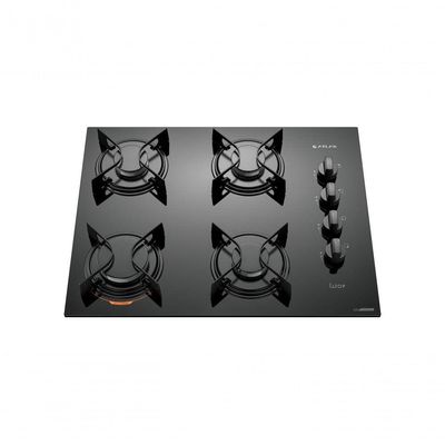 Cooktop 4 Bocas Preto Com Mesa De Vidro Atlas U Top Bivolt