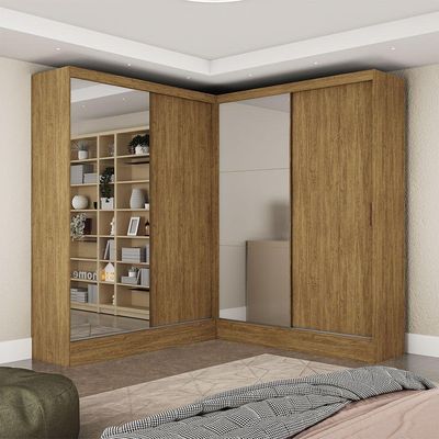 Closet Casal Duplo Belém 4 Portas  4Gavetas Carioca Móveis