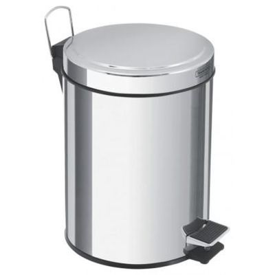 Lixeira Inox com Pedal Tramontina Brasil com Acabamento Polido e Balde Interno 3 L