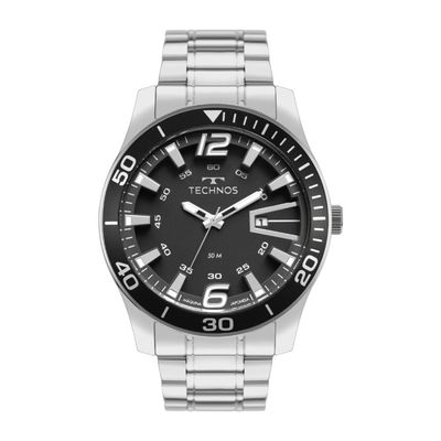 Relógio Technos Masculino Ref: 2115txa/1p Racer Prateado