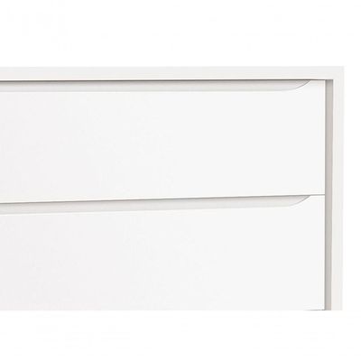 Cômoda Gaveteiro Classic New Branco Fosco Com Natural - Moveisaqui