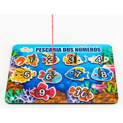 Jogo Pescaria dos Números - T0023 - Loopi Toys