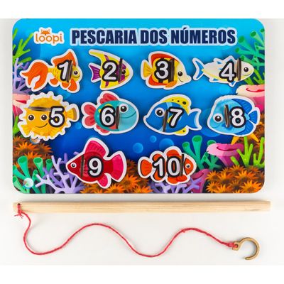 Jogo Pescaria dos Números - T0023 - Loopi Toys