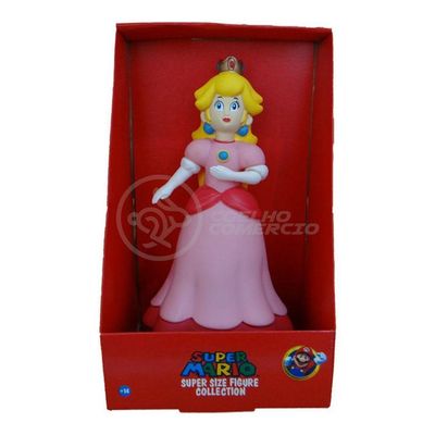 Boneco Action Figure Princesa Peach Toadstool 23Cm Mario