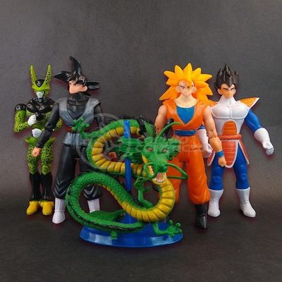 Kit 4 Bonecos Dragon Ball Z Action Figure Esféras Do Dragão