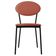 Cadeira Estofada Para Sala De Jantar Azuri Preto C01 Courino Terra Rosê - Lyam Decor
