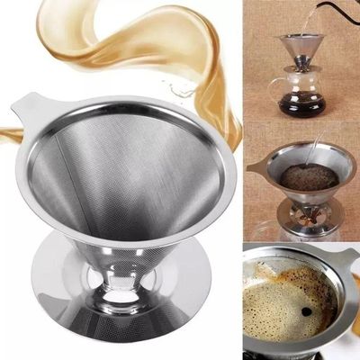 Coador De Cafe Aço Inox Reutilizavel Ecologico Grande