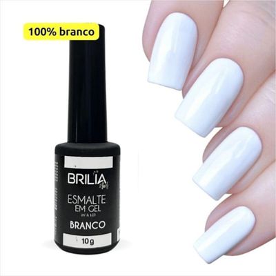 Brilia Nail Esmalte Essencial Branco 10g