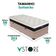 Cama Box Baú Solteirão E Colchão Dallas Molas V-store Bege