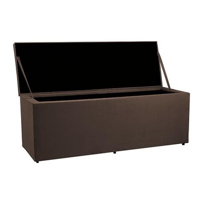 Recamier Baú 1,95m Madrid Suede Marrom Dal Poz Estofados
