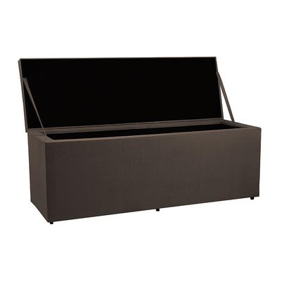 Recamier Baú 1,95m Madrid Suede Marrom Dal Poz Estofados