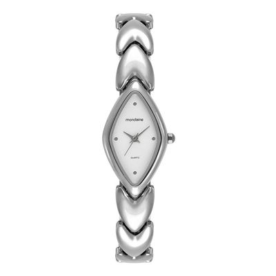 Relogio Mondaine Feminino Ref: 32974l0mvnm2 Bracelete Losangular Prateado