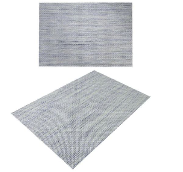 Jogo Americano Cinza 45x30 Mesa Posta Prato Jantar Almoço