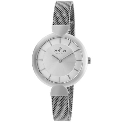 Relógio Oslo Feminino Ref:Ofbsss9t0024 S1sx Slim Prateado