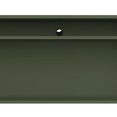 Rack Para Sala de Estar TV 75 Pol 4 Portas Pés Industrial Dourado Alef I03 Musgo - Lyam Decor
