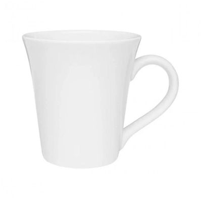 Caneca Tulipa 330 Ml Preto ou Branco - Oxford Porcelanas