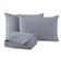 Kit Cobre Leito Colcha Lunar King 3 Peças 400 Fios Matelado Dupla Face - Cinza - 100% Poliéster