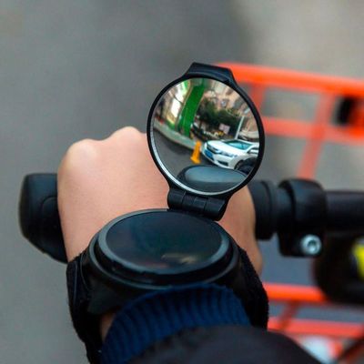 Espelho Retrovisor Pulso Bike Speed 360° segurança Ciclista Preto