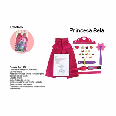 Fantasia - Princesa - Rosa - Teliê Brinquedos
