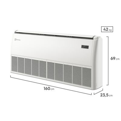 Ar-condicionado Piso Teto Electrolux Twin Inverter 36.000 BTUs Frio Efficient (DI60F/DE60F) 220V