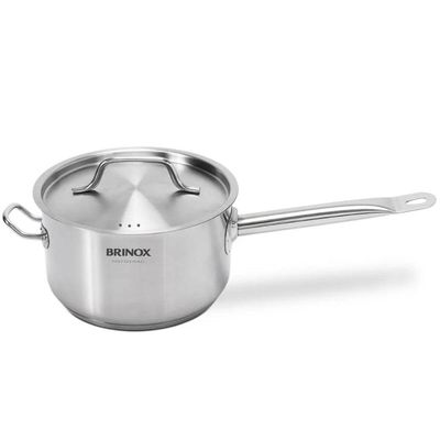 Panela Profissional Inox 4,7L Fundo Triplo com Tampa 24cm Br