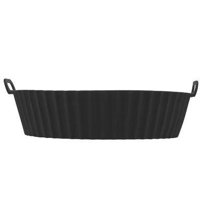 Forma Redonda de Silicone para Air Fryer 19cm x 6,5cm Lyor Preto